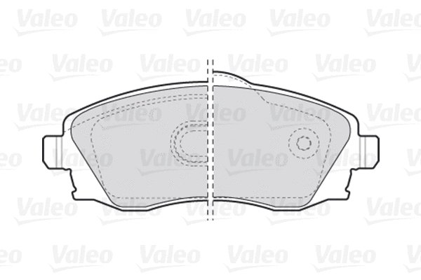 Diskinių stabdžių trinkelių rinkinys VALEO 301456