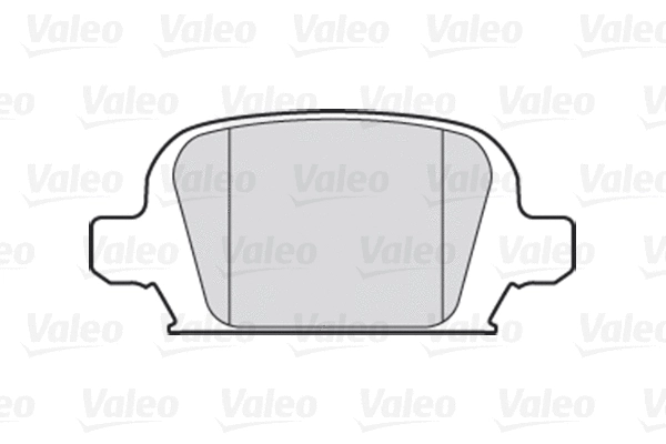 Diskinių stabdžių trinkelių rinkinys VALEO 301457
