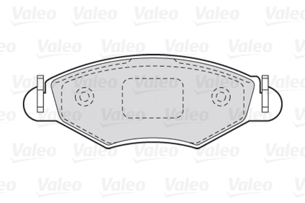 Diskinių stabdžių trinkelių rinkinys VALEO 301461