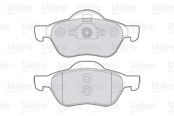 Diskinių stabdžių trinkelių rinkinys VALEO 301471