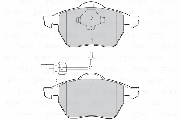 Diskinių stabdžių trinkelių rinkinys VALEO 301483