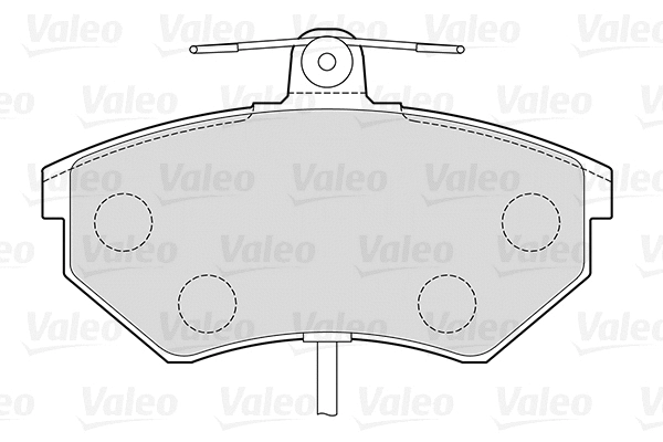 Diskinių stabdžių trinkelių rinkinys VALEO 301484
