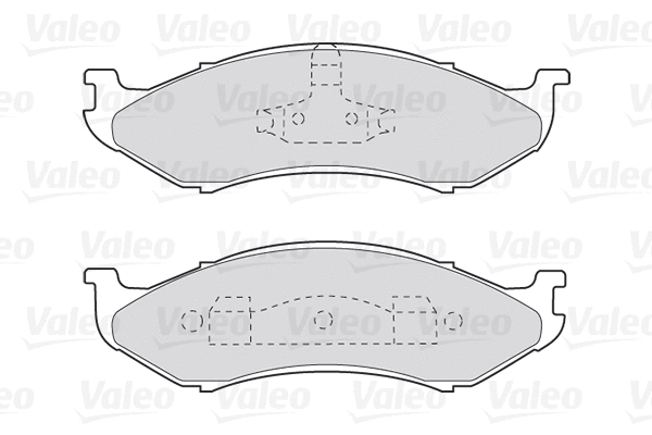 Diskinių stabdžių trinkelių rinkinys VALEO 301491