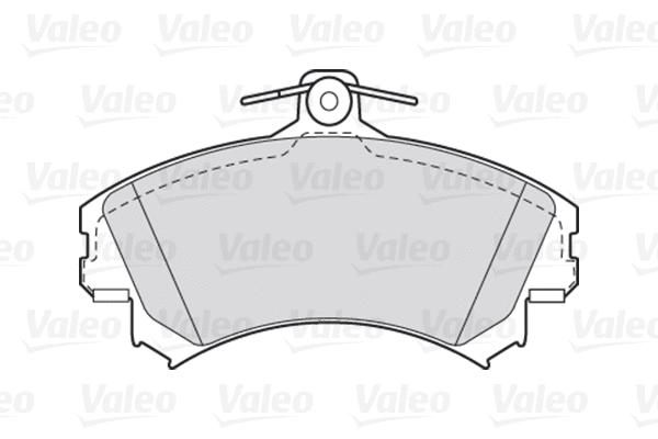 Diskinių stabdžių trinkelių rinkinys VALEO 301493