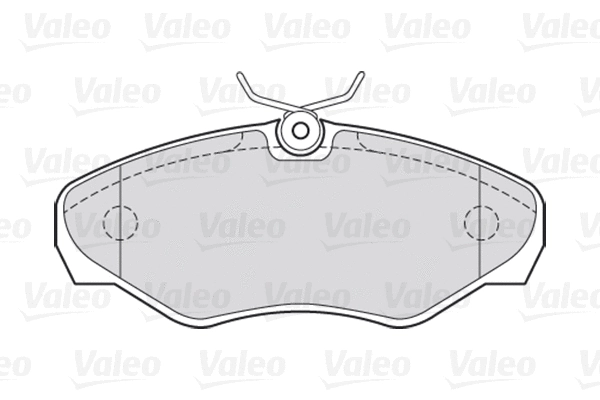 Diskinių stabdžių trinkelių rinkinys VALEO 301545