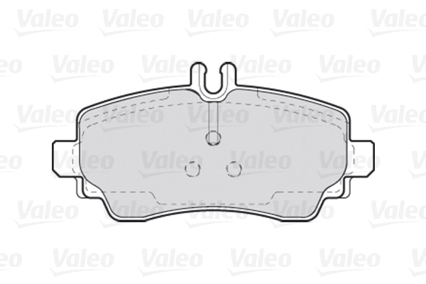 Diskinių stabdžių trinkelių rinkinys VALEO 301549