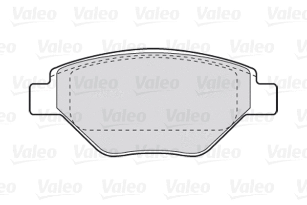 Diskinių stabdžių trinkelių rinkinys VALEO 301557