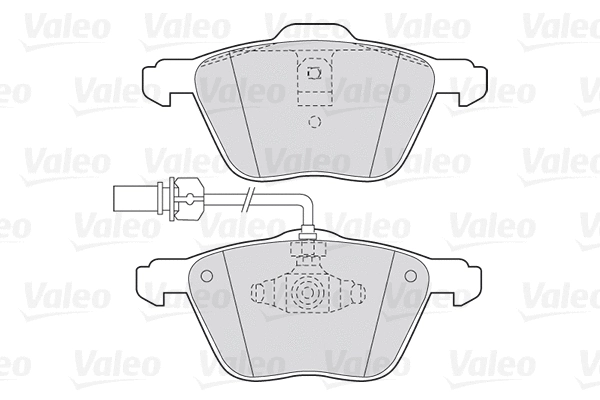 Diskinių stabdžių trinkelių rinkinys VALEO 301565