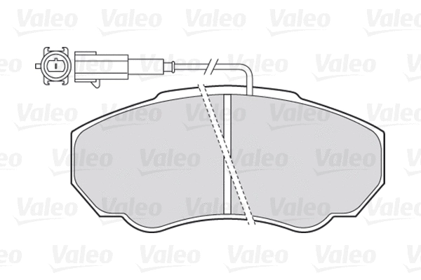 Diskinių stabdžių trinkelių rinkinys VALEO 301568