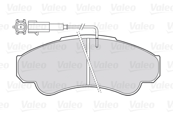 Diskinių stabdžių trinkelių rinkinys VALEO 301569