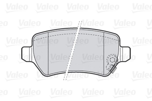 Diskinių stabdžių trinkelių rinkinys VALEO 301584