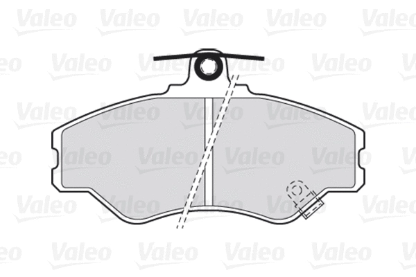 Diskinių stabdžių trinkelių rinkinys VALEO 301634