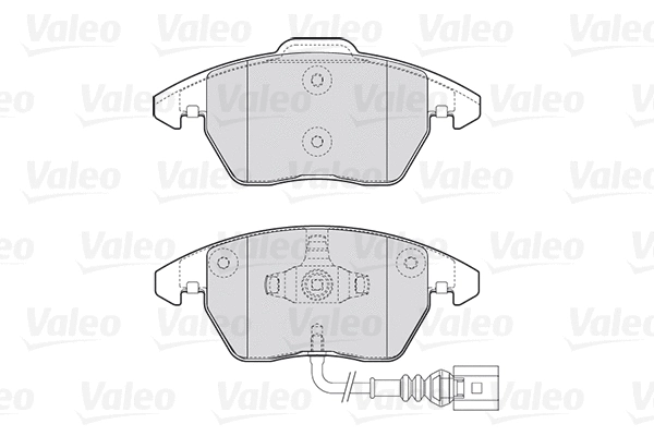 Diskinių stabdžių trinkelių rinkinys VALEO 301635