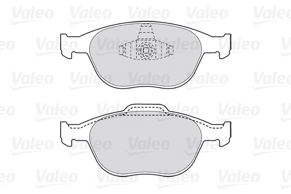 Diskinių stabdžių trinkelių rinkinys VALEO 301639