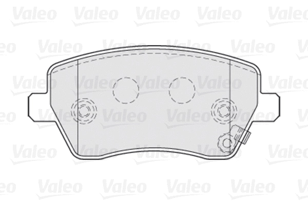 Diskinių stabdžių trinkelių rinkinys VALEO 301641