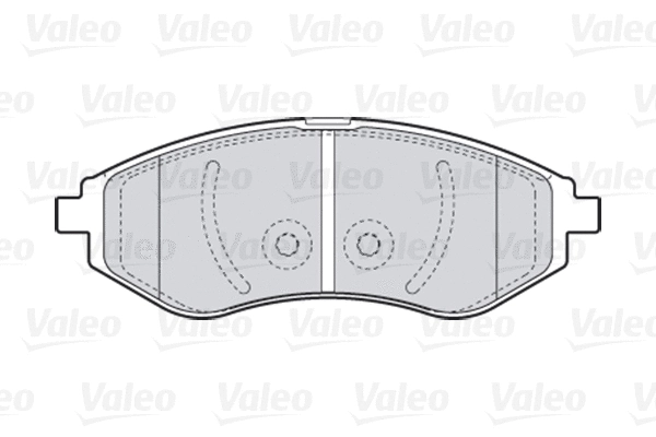 Diskinių stabdžių trinkelių rinkinys VALEO 301644