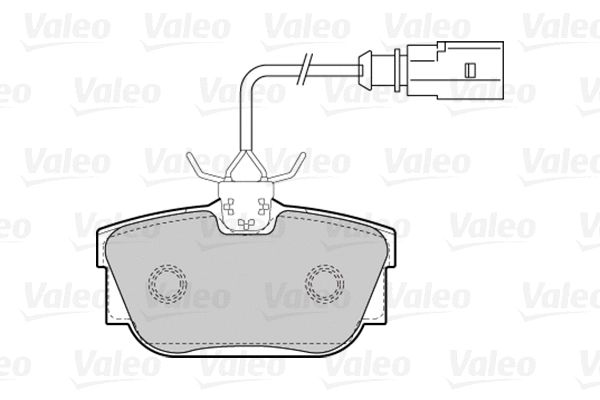 Diskinių stabdžių trinkelių rinkinys VALEO 301650