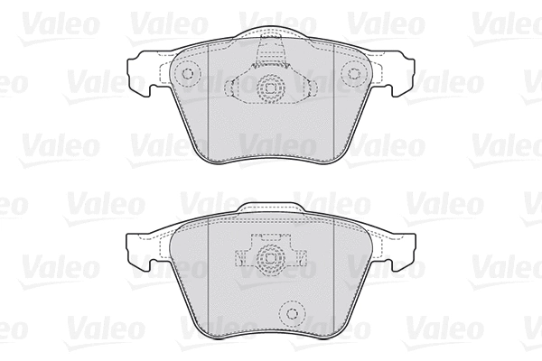 Diskinių stabdžių trinkelių rinkinys VALEO 301657