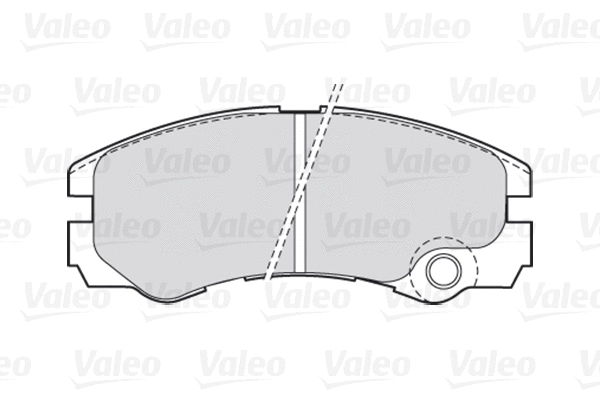 Diskinių stabdžių trinkelių rinkinys VALEO 301661