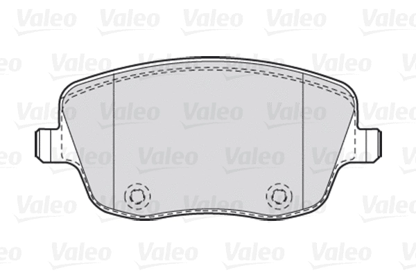 Diskinių stabdžių trinkelių rinkinys VALEO 301667