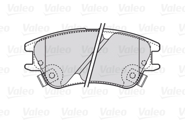 Diskinių stabdžių trinkelių rinkinys VALEO 301708