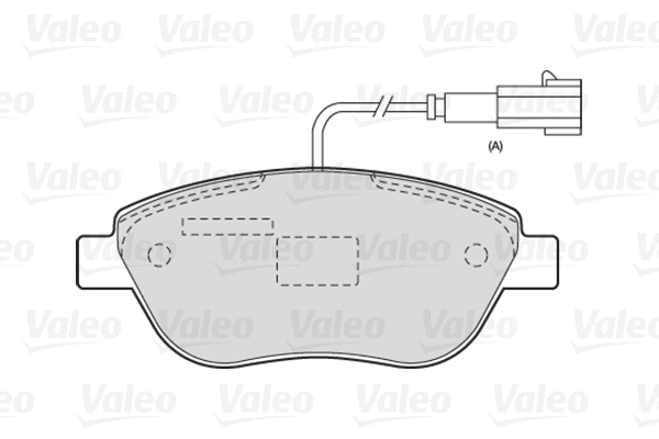 Diskinių stabdžių trinkelių rinkinys VALEO 301721