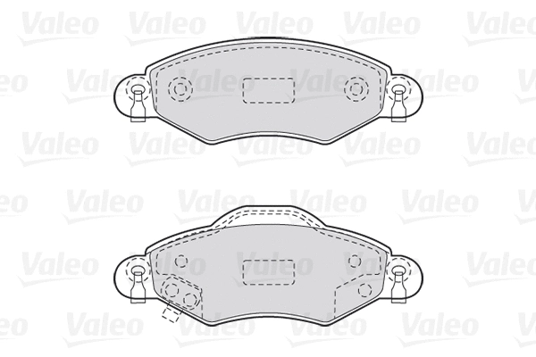 Diskinių stabdžių trinkelių rinkinys VALEO 301736
