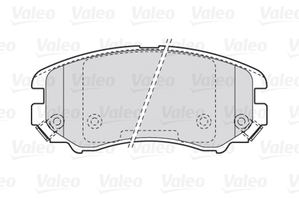 Diskinių stabdžių trinkelių rinkinys VALEO 301744