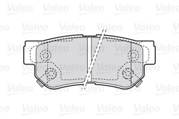 Diskinių stabdžių trinkelių rinkinys VALEO 301748