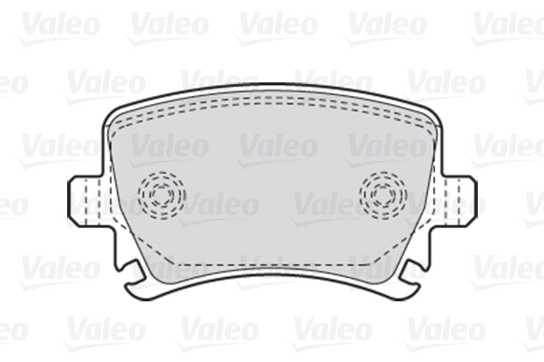 Diskinių stabdžių trinkelių rinkinys VALEO 301752