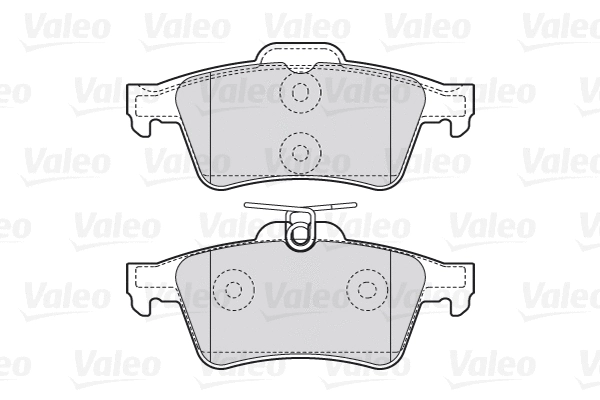 Diskinių stabdžių trinkelių rinkinys VALEO 301783