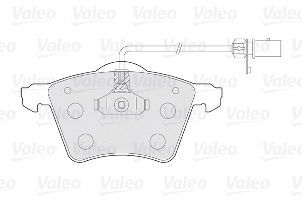 Diskinių stabdžių trinkelių rinkinys VALEO 301801