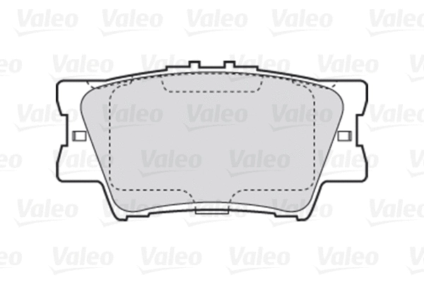 Diskinių stabdžių trinkelių rinkinys VALEO 301819