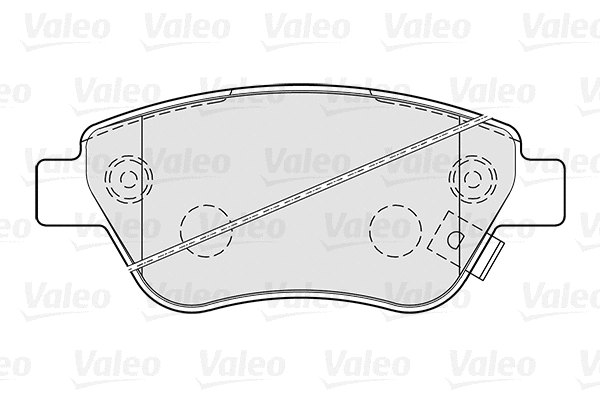 Diskinių stabdžių trinkelių rinkinys VALEO 301825