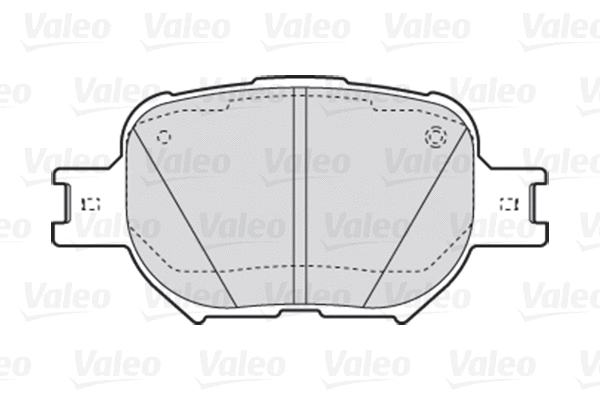 Diskinių stabdžių trinkelių rinkinys VALEO 301827