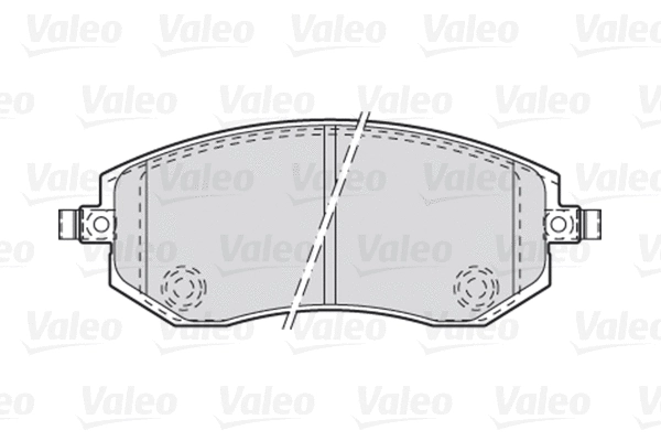 Diskinių stabdžių trinkelių rinkinys VALEO 301853