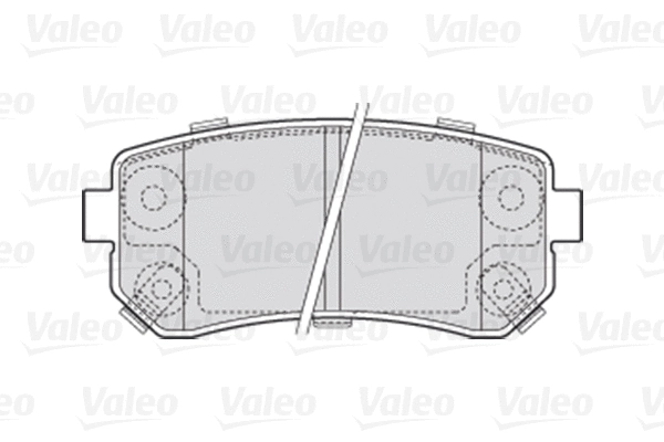 Diskinių stabdžių trinkelių rinkinys VALEO 301867