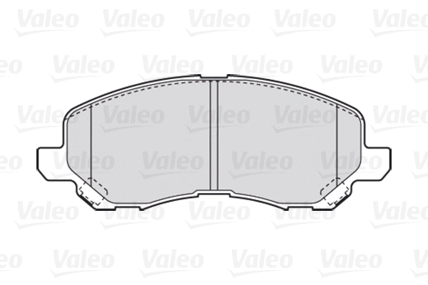 Diskinių stabdžių trinkelių rinkinys VALEO 301886