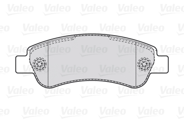 Diskinių stabdžių trinkelių rinkinys VALEO 301892