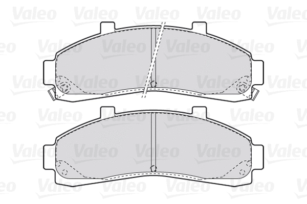 Diskinių stabdžių trinkelių rinkinys VALEO 301906