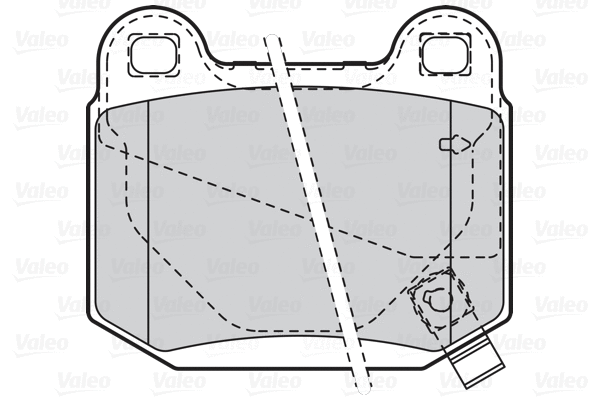 Diskinių stabdžių trinkelių rinkinys VALEO 302081
