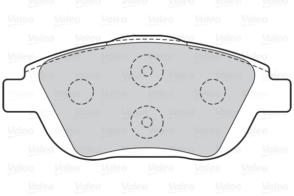 Diskinių stabdžių trinkelių rinkinys VALEO 302218
