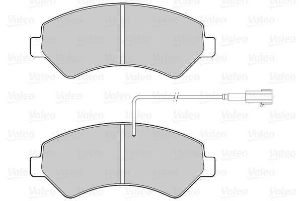 Diskinių stabdžių trinkelių rinkinys VALEO 302264