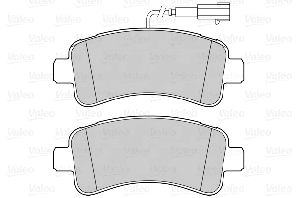 Diskinių stabdžių trinkelių rinkinys VALEO 302268