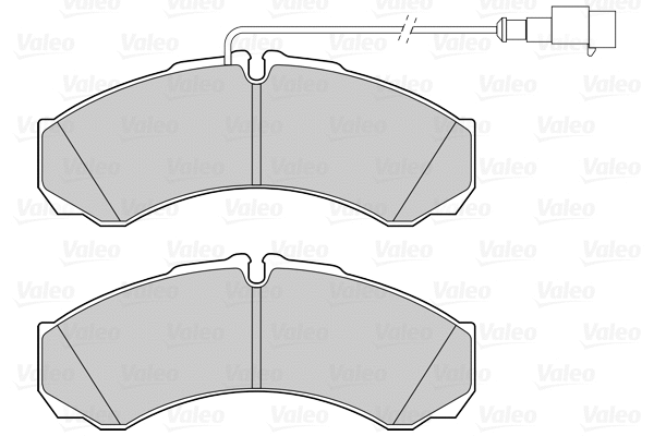 Diskinių stabdžių trinkelių rinkinys VALEO 302291