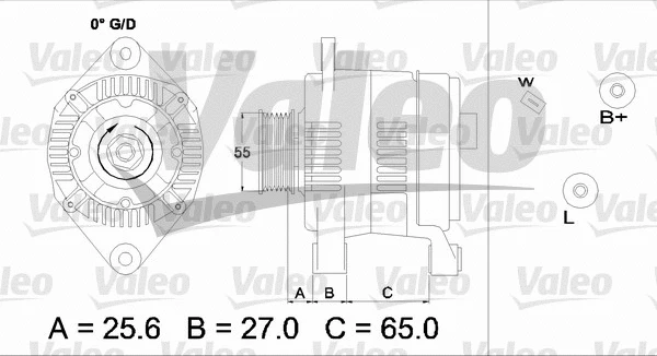 Kintamosios srovės generatorius VALEO 436706