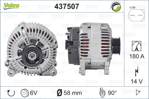 Kintamosios srovės generatorius VALEO 437507