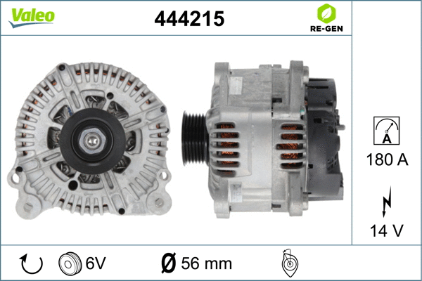 Kintamosios srovės generatorius VALEO 444215