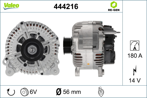 Kintamosios srovės generatorius VALEO 444216