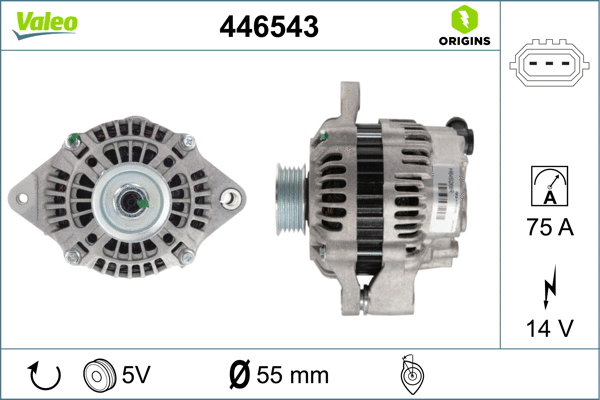 Kintamosios srovės generatorius VALEO 446543